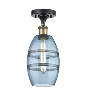 Ballston One Light Semi-Flush Mount in Black Antique Brass (405|516-1C-BAB-G557-6BL)