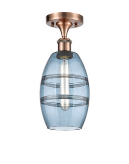 Ballston One Light Semi-Flush Mount in Antique Copper (405|516-1C-AC-G557-6BL)