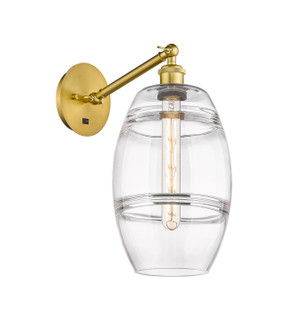Ballston One Light Wall Sconce in Satin Gold (405|317-1W-SG-G557-8CL)