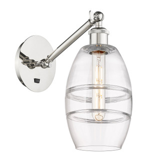 Ballston One Light Wall Sconce in Polished Nickel (405|317-1W-PN-G557-6CL)