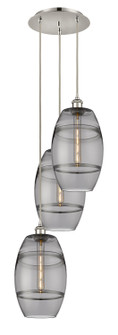 Ballston Three Light Pendant in Polished Nickel (405|113B-3P-PN-G557-8SM)