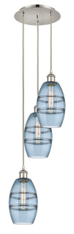 Ballston Three Light Pendant in Polished Nickel (405|113B-3P-PN-G557-6BL)