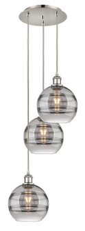 Ballston Three Light Pendant in Polished Nickel (405|113B-3P-PN-G556-8SM)