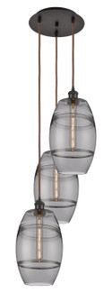 Ballston LED Pendant in Oil Rubbed Bronze (405|113B-3P-OB-G557-8SM)