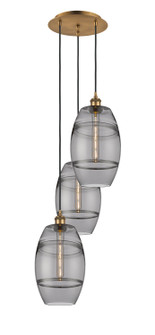Ballston Three Light Pendant in Brushed Brass (405|113B-3P-BB-G557-8SM)