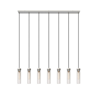 Beau Seven Light Linear Chandelier in Brushed Nickel (224|740P-7L-BN)