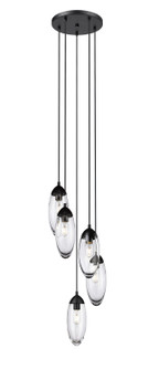 Arden Five Light Chandelier in Matte Black (224|651P-5R-MB)