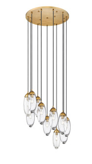 Arden 11 Light Chandelier in Rubbed Brass (224|651P-11R-RB)