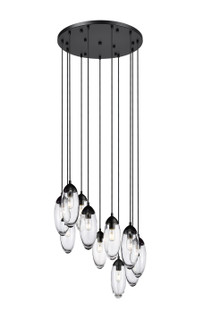 Arden 11 Light Chandelier in Matte Black (224|651P-11R-MB)