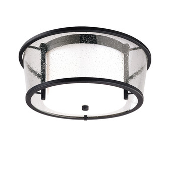 Bennington Two Light Flush Mount in Textured Black (67|C1350-TBK)