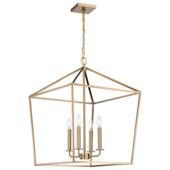 Emma Four Light Pendant in Burnished Brass (72|60-7932)