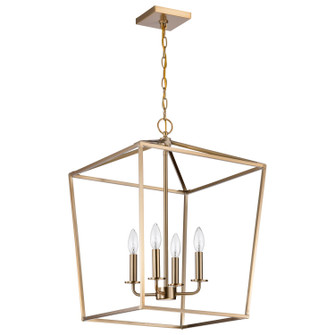 Emma Four Light Pendant in Burnished Brass (72|60-7931)