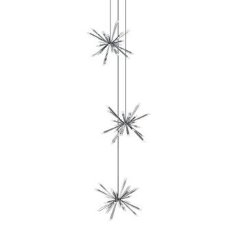 Starburst LED Chandelier in Brushed Brass (326|STB-T40-PC-27U-30K)