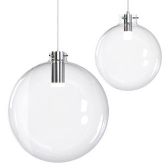 Sphere - Clear Glass LED Pendant in Polished Chrome (326|SP-SPS-CL-08-PC-30K-3W-SP5)