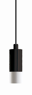 Short Frosted Light Guide LED Pendant in Matte Black (326|SP-LGD-SF-01-BL-30K-3W-SP5)