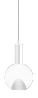 Acrylic Globe LED Pendant in Clear (326|SP-GLS-CL-03-WH-30K-3W-SP5)