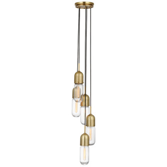 Junio LED Pendant in Hand-Rubbed Antique Brass (268|TOB 5646HAB-CG-5)