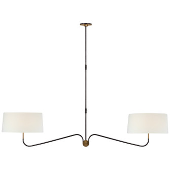 Canto LED Chandelier in Bronze and Brass (268|TOB 5353BZ/HAB-L)
