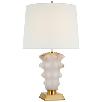 Luxor LED Table Lamp in Alabaster and Hand-Rubbed Antique Brass (268|TOB 3553ALB/HAB-L)