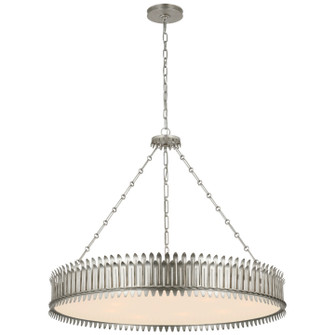 Leslie LED Chandelier in Burnished Silver Leaf (268|SK 5207BSL-FA)