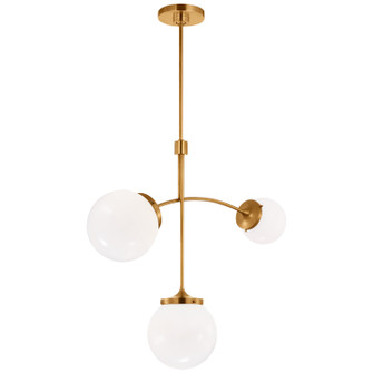 Prescott LED Chandelier in Soft Brass (268|KS 5117SB-WG)