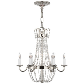 Paris Flea Market Six Light Chandelier in Polished Nickel (268|CHC 1407PN-SG)