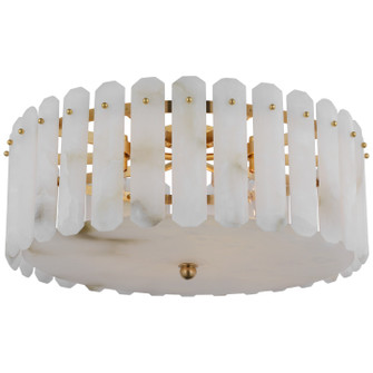 Bonnington Five Light Flush Mount in Hand-Rubbed Antique Brass (268|ARN 4126HAB-ALB)