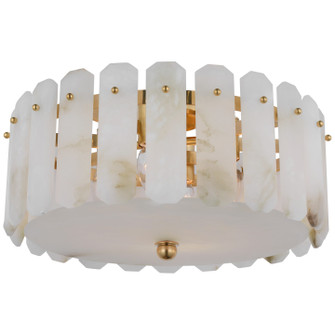 Bonnington Four Light Flush Mount in Hand-Rubbed Antique Brass (268|ARN 4125HAB-ALB)