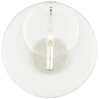 Loire One Light Wall Sconce in Polished Nickel (268|ARN 2455PN-CSG)