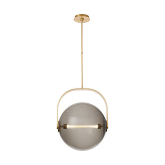 Fues LED Pendant in Natural Brass (182|SLPD10327TSMNB)