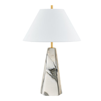 Benicia One Light Table Lamp in Aged Brass (70|L1328-AGB)