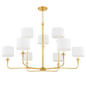 Paramus One Light Chandelier in Aged Brass (70|9148-AGB)