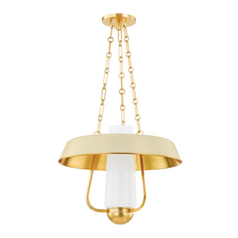 Provincetown One Light Lantern in Aged Brass (70|5218-AGB/SSD)
