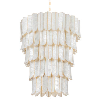 Cartagena 27 Light Chandelier in Vintage Gold Leaf (68|365-39-VGL)