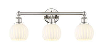 Edison Three Light Bath Vanity in Polished Nickel (405|616-3W-PN-G1217-6WV)