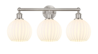 Edison Three Light Bath Vanity in Polished Nickel (405|616-3W-PN-G1216-8WM)