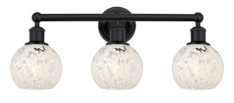 Edison Three Light Bath Vanity in Matte Black (405|616-3W-BK-G1216-6WM)