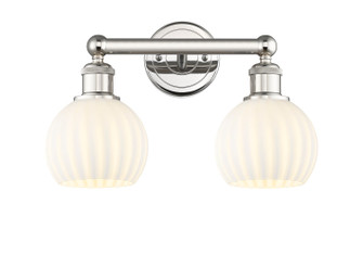 Edison Two Light Bath Vanity in Polished Nickel (405|616-2W-PN-G1217-6WV)