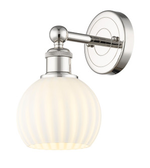 Edison One Light Wall Sconce in Polished Nickel (405|616-1W-PN-G1217-6WV)