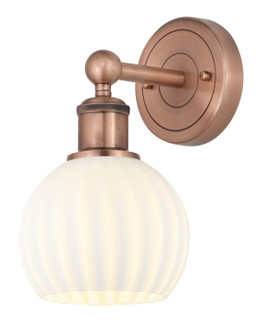 Edison One Light Wall Sconce in Antique Copper (405|616-1W-AC-G1217-6WV)