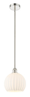 Edison One Light Mini Pendant in Polished Nickel (405|616-1S-PN-G1217-10WV)