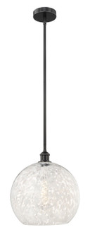 Edison One Light Pendant in Matte Black (405|616-1S-BK-G1216-14WM)