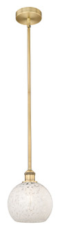 Edison One Light Mini Pendant in Brushed Brass (405|616-1S-BB-G1216-8WM)