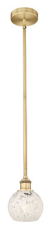 Edison One Light Mini Pendant in Brushed Brass (405|616-1S-BB-G1216-6WM)