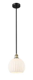 Edison One Light Mini Pendant in Black Antique Brass (405|616-1S-BAB-G1217-10WV)