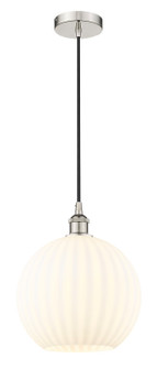 Edison One Light Mini Pendant in Polished Nickel (405|616-1P-PN-G1217-12WV)