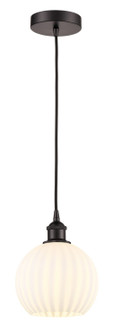 Edison One Light Mini Pendant in Oil Rubbed Bronze (405|616-1P-OB-G1217-8WV)