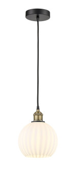 Edison One Light Mini Pendant in Black Antique Brass (405|616-1P-BAB-G1217-8WV)