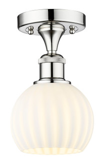 Edison One Light Semi-Flush Mount in Polished Chrome (405|616-1F-PC-G1217-6WV)