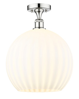 Edison One Light Semi-Flush Mount in Polished Chrome (405|616-1F-PC-G1217-14WV)